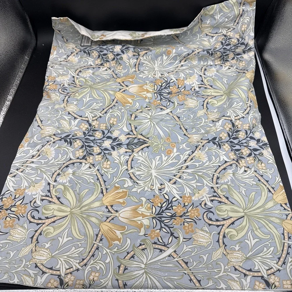 William MORRIS & CO. QUEEN Duvet Cover, 2 Cases WOODLAND WEEDS Blue green Floral